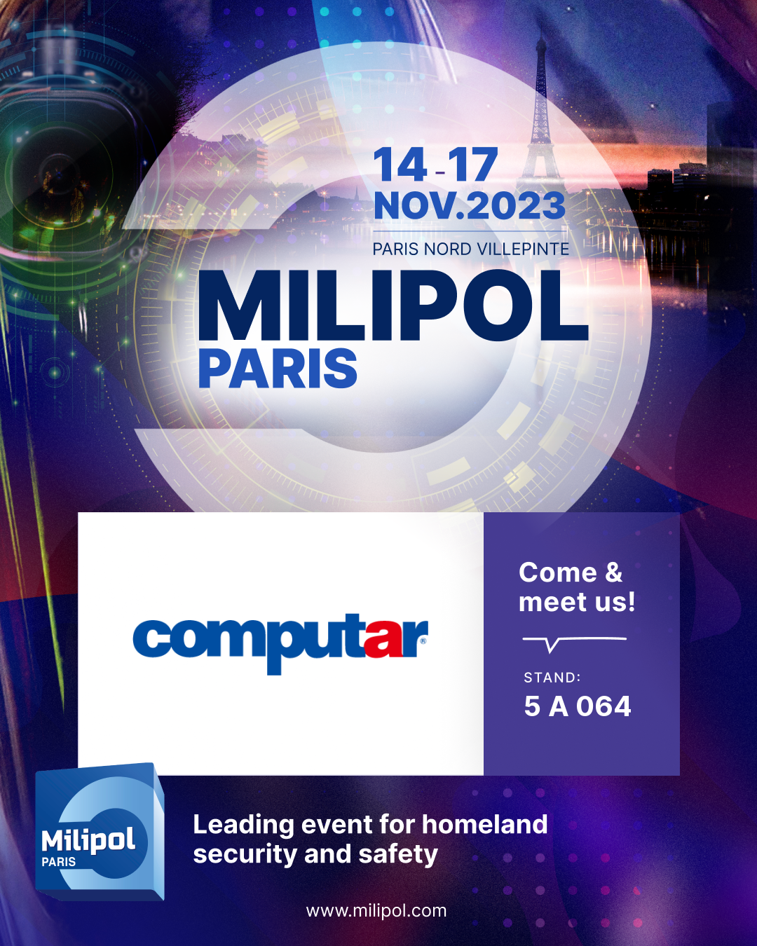 【展示会】「Milipol Paris 2023」 2023年11月14日~17日 フランス/パリ
